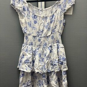 Ardene Blue Floral Romper